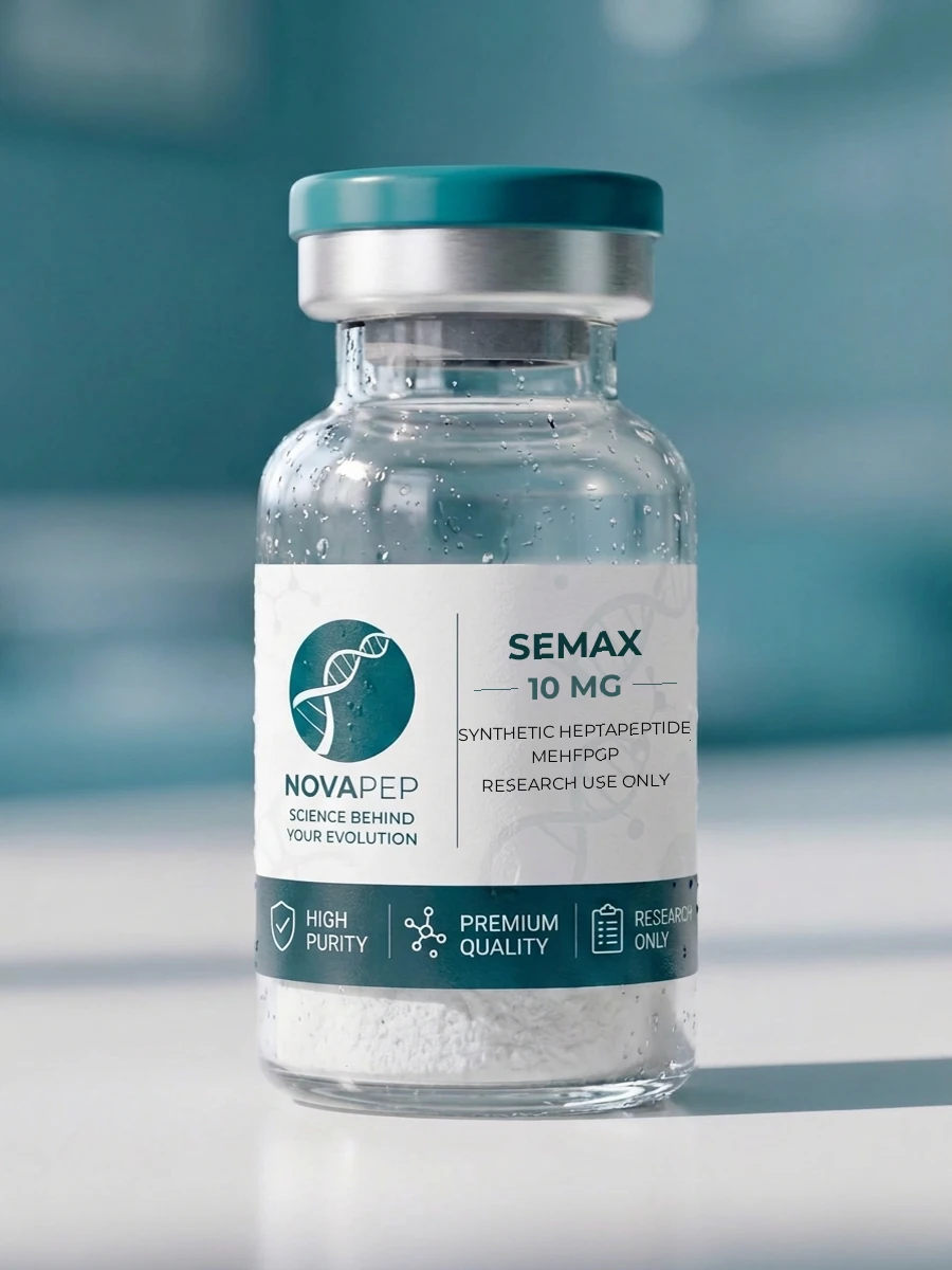Vial de Semax de NOVAPEP Colombia, péptido de investigación (RUO)