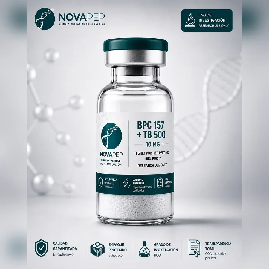 Viales NOVAPEP Colombia de BPC-157 y TB-500 para investigación