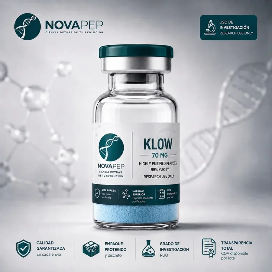 Empaque discreto de péptidos de investigación NOVAPEP Colombia en Colombia
